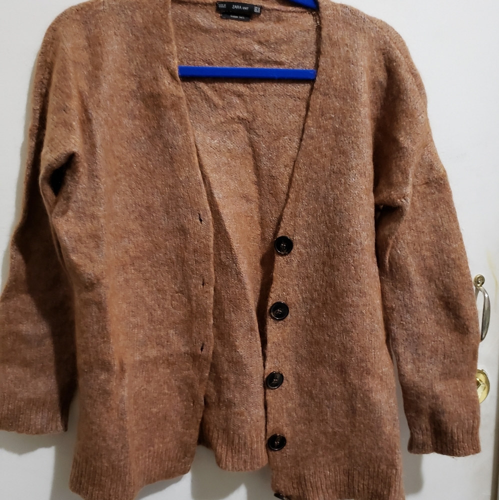 Zara knit Brown cardigan